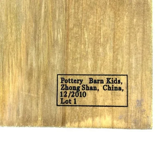 Pottery Barn Kids Rhododendron Painted Wood Wall Art Plaque 14 x 18 Pink Yellow - Picture 3 of 7